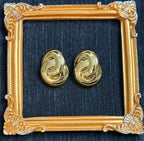 Spiral Statement Earrings | Bold Swirl Drop Earrings | Melanite Jewels