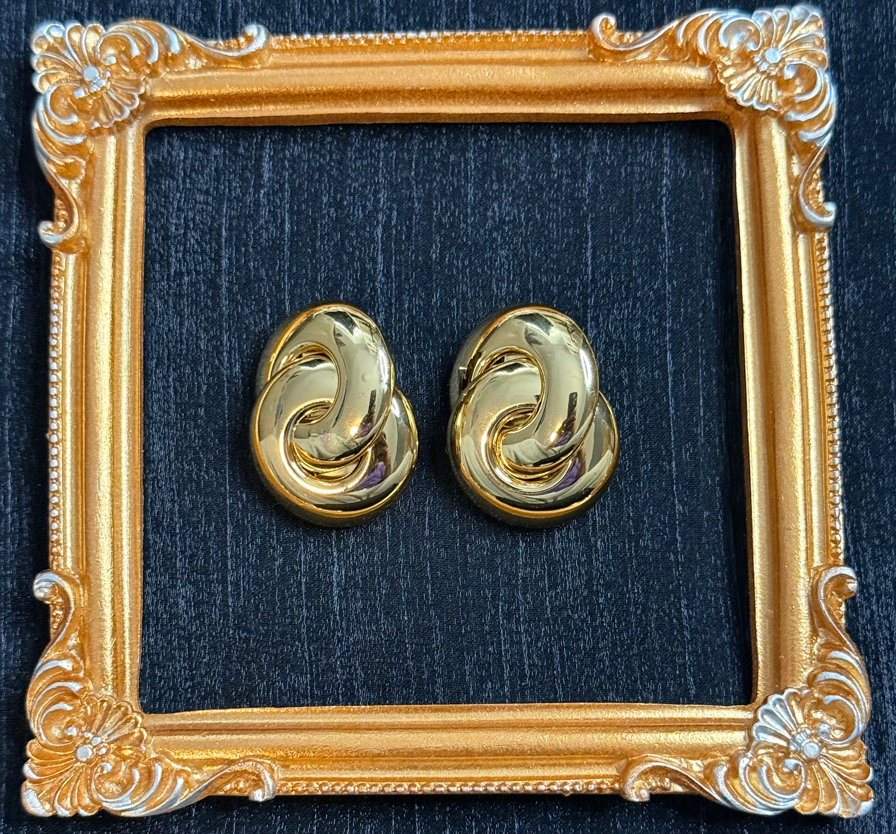 Spiral Statement Earrings | Bold Swirl Drop Earrings | Melanite Jewels