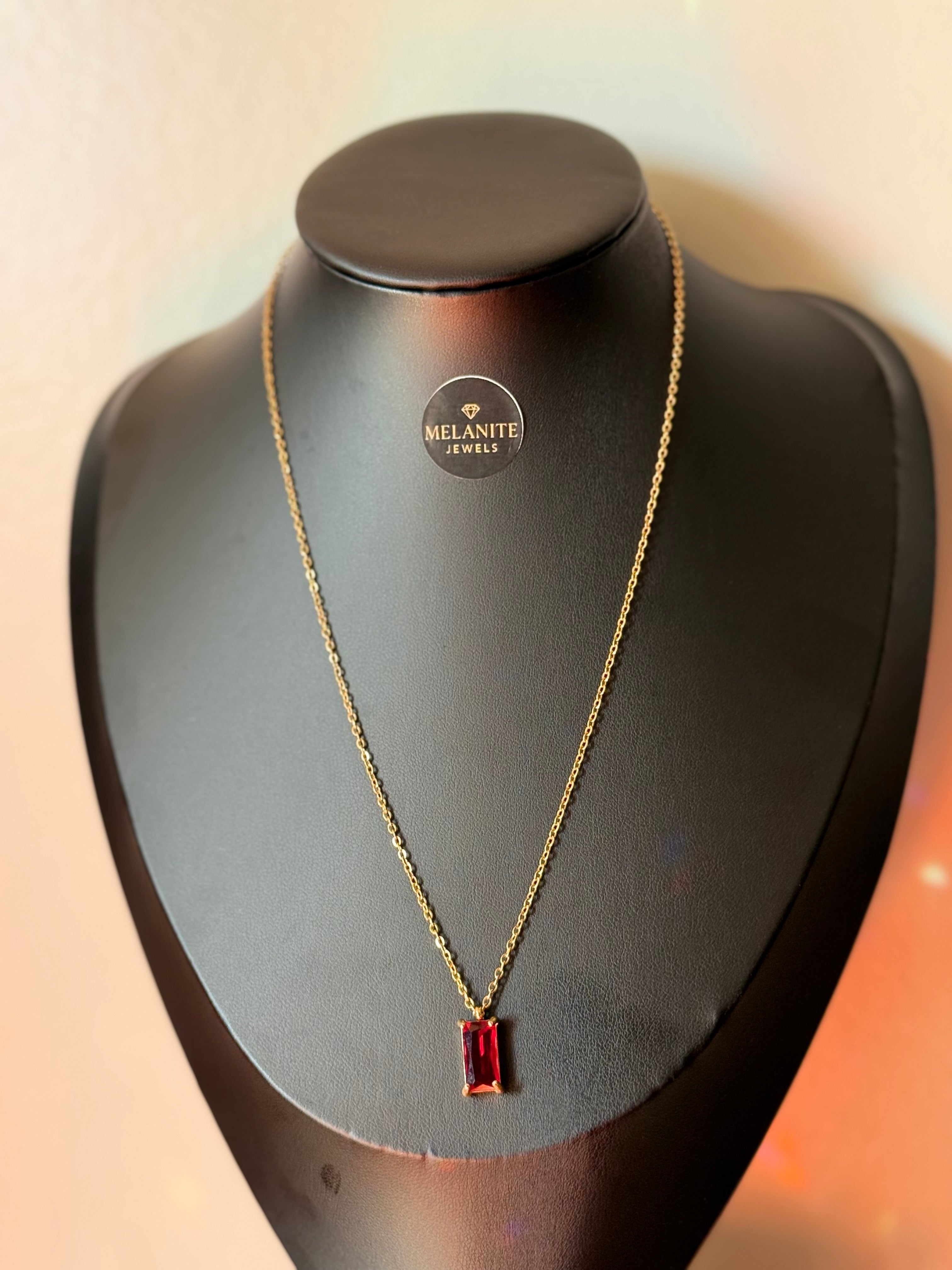 18K Gold Plated Colourful Enamel Pendant Necklace | Vibrant Charm Chain