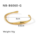 Titanium Steel Zircon Inlaid Bracelet | Crystal Bangle | Melanite Jewels