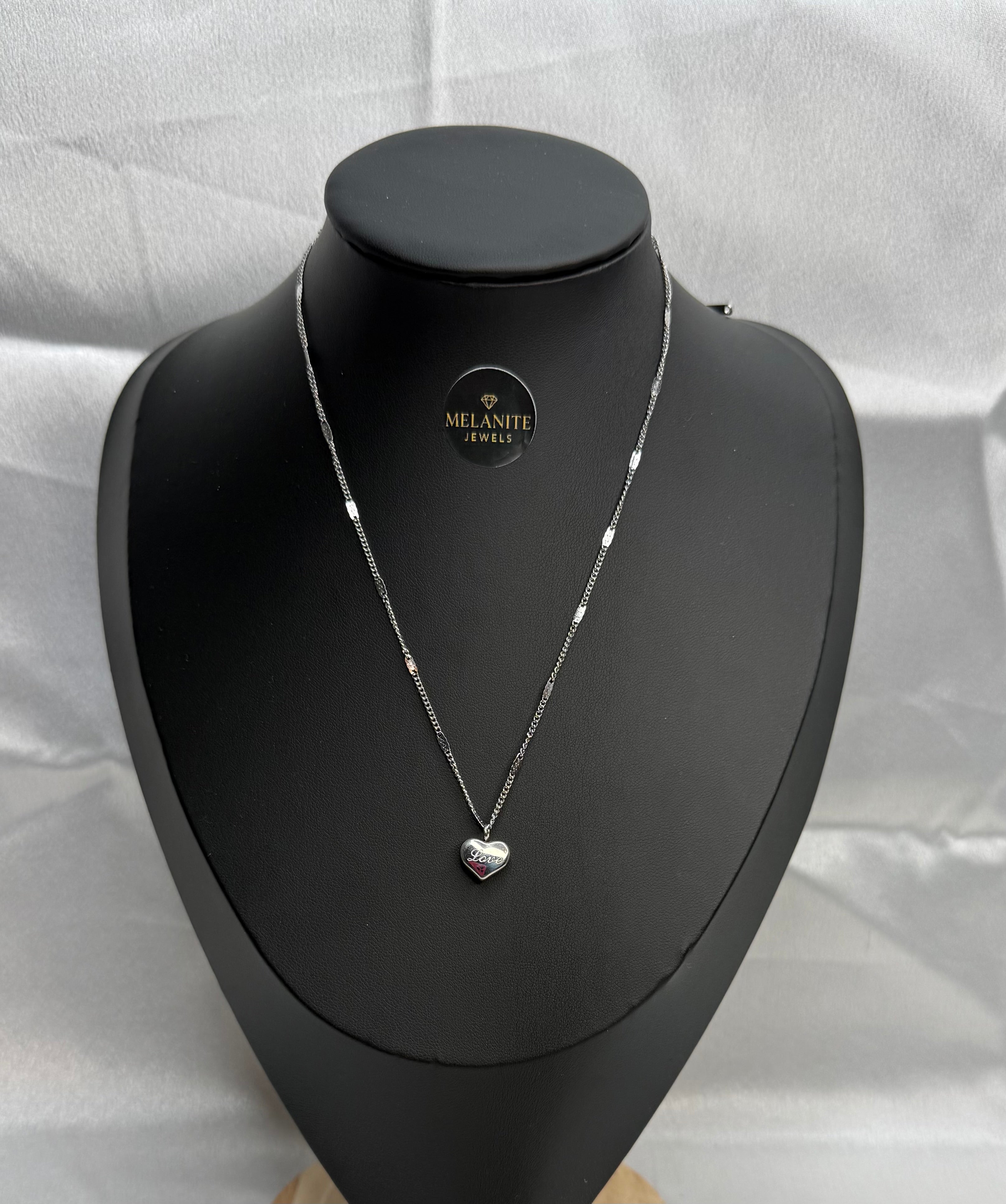 Love Heart Pendant Necklace | Romantic Gold Plated Chain