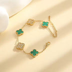 Melanite flower Bracelet