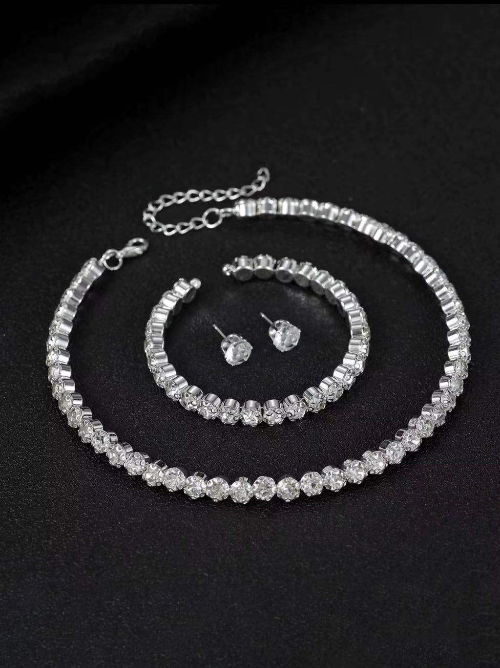 Crystal Rhinestone Choker Set