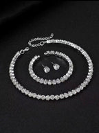 Crystal Rhinestone Choker Set