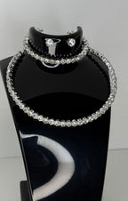 Crystal Rhinestone Choker Set
