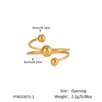 Xialing Gold Plated Ball Open Ring