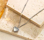 Love Heart Pendant Necklace | Romantic Gold Plated Chain
