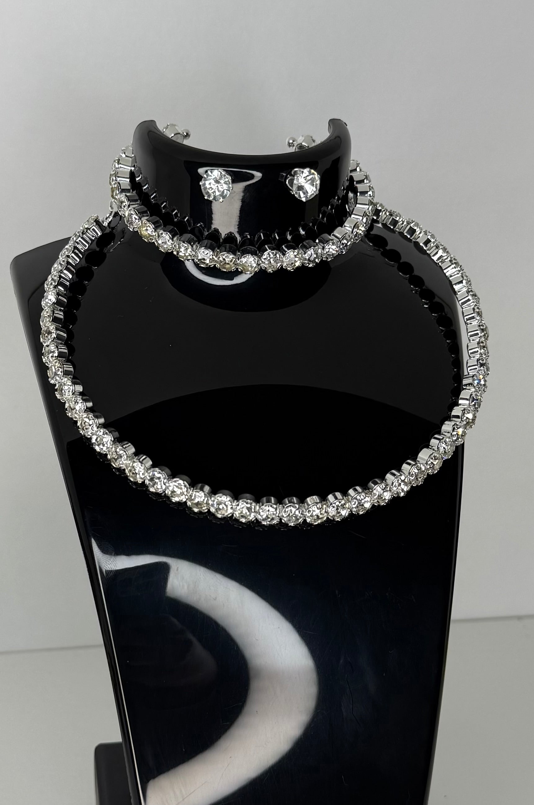 Crystal Rhinestone Choker Set
