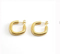 Twist hoop earring