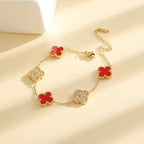 Melanite flower Bracelet