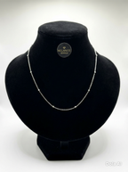 Silver Plated Ball Chain Necklace | Minimalist Bead Chain