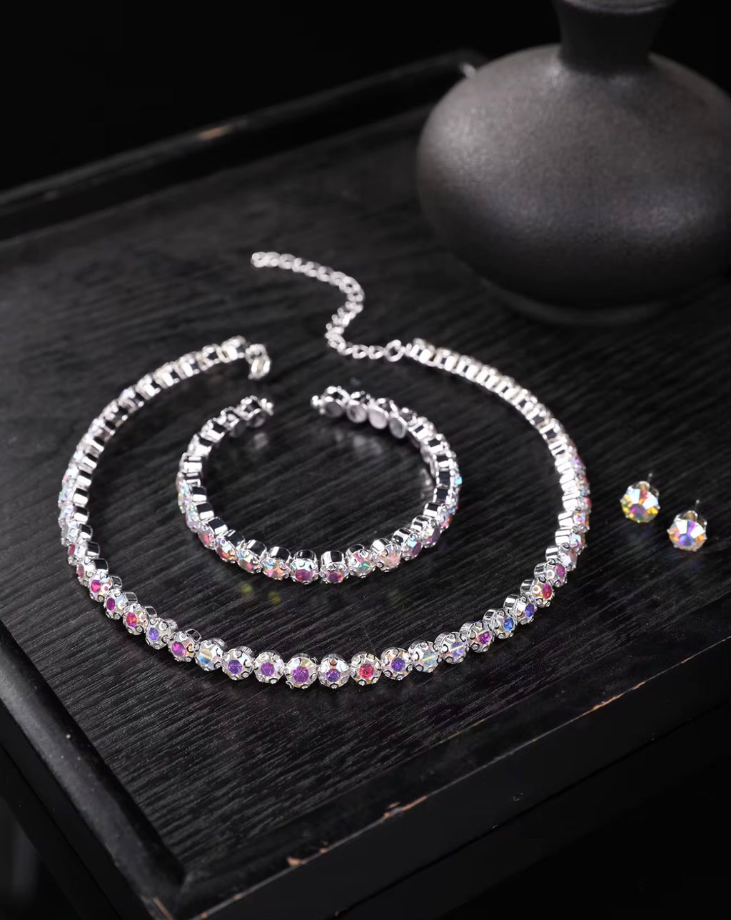 Crystal Rhinestone Choker Set