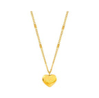 Love Heart Pendant Necklace | Romantic Gold Plated Chain