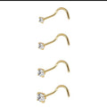 Stainless Steel Zircon Nose Stud 2.5mm | Crystal Nose Ring