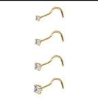 Stainless Steel Zircon Nose Stud 2.5mm | Crystal Nose Ring