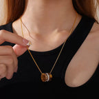 Roman number pendant and chain
