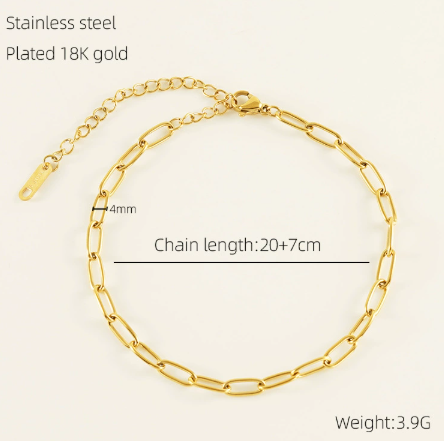 Adjustable Hand Chain Bracelet | Gold Plated Slave Bracelet | Melanite Jewels