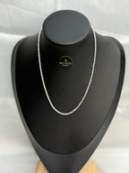 Twist Chain Necklace | Gold Plated Rope Chain | Melanite Jewels