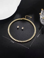 Crystal Rhinestone Choker Set