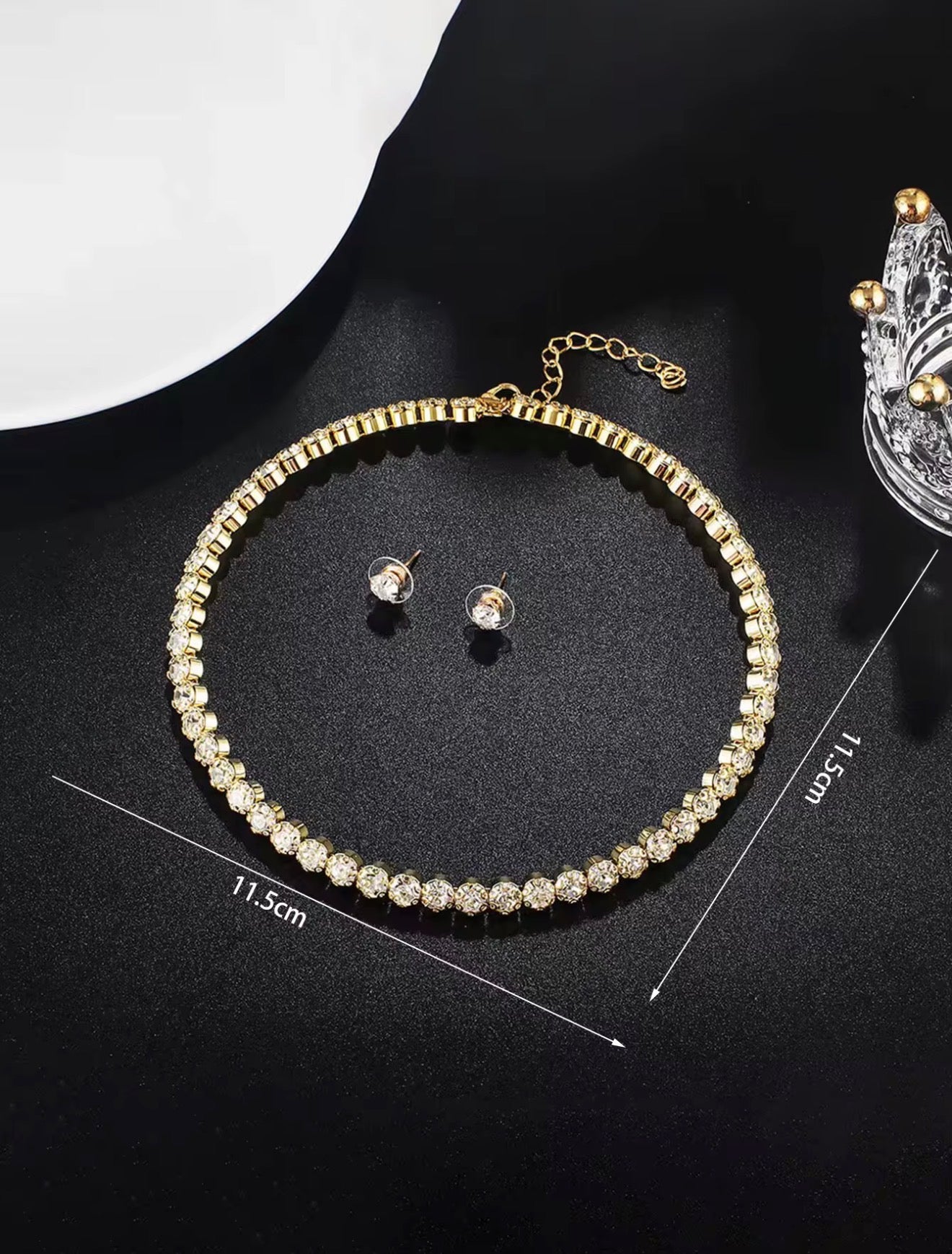 Crystal Rhinestone Choker Set