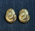 Spiral Statement Earrings | Bold Swirl Drop Earrings | Melanite Jewels
