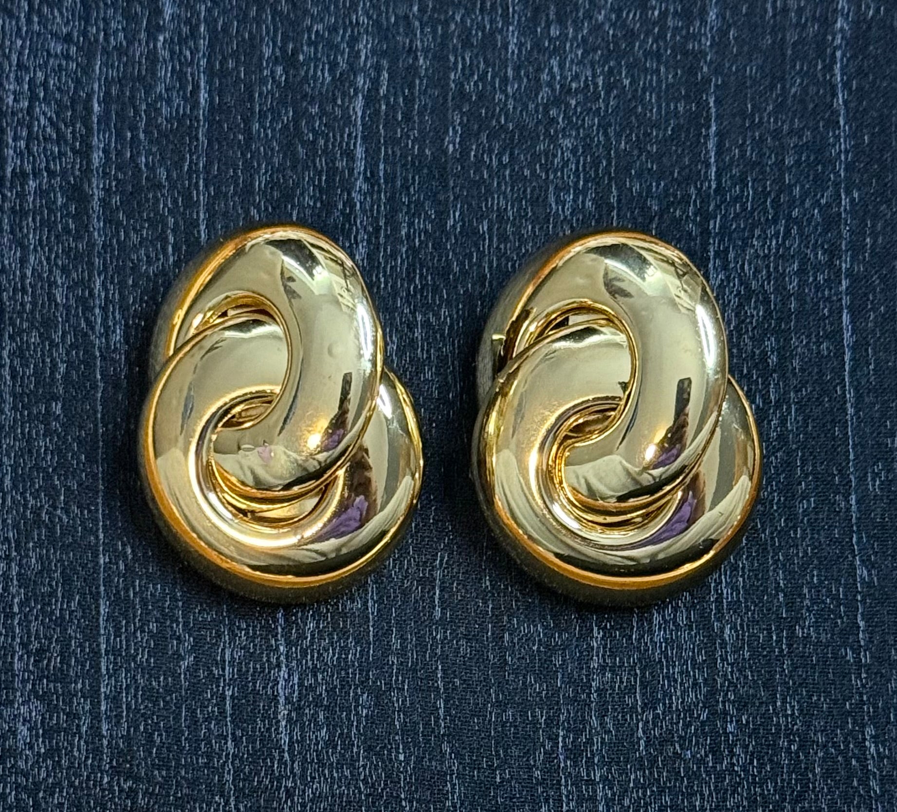 Spiral Statement Earrings | Bold Swirl Drop Earrings | Melanite Jewels