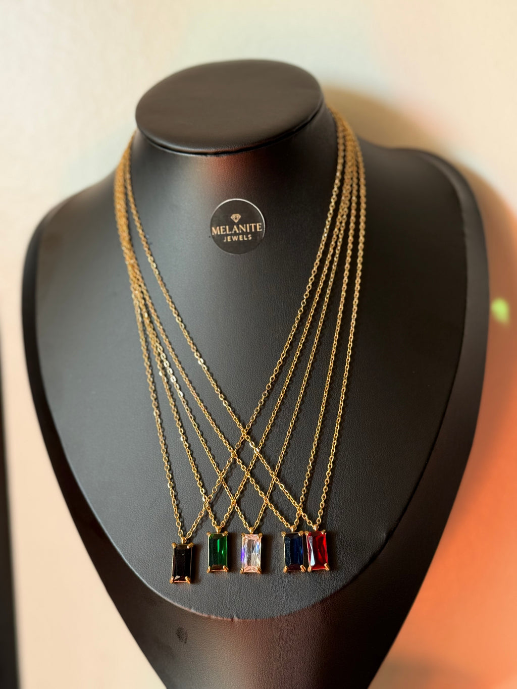 18K Gold Plated Colourful Enamel Pendant Necklace | Vibrant Charm Chain
