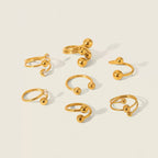 Xialing Gold Plated Ball Open Ring