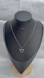 Silver Plated Butterfly Pendant Necklace | Dainty Layering Chain